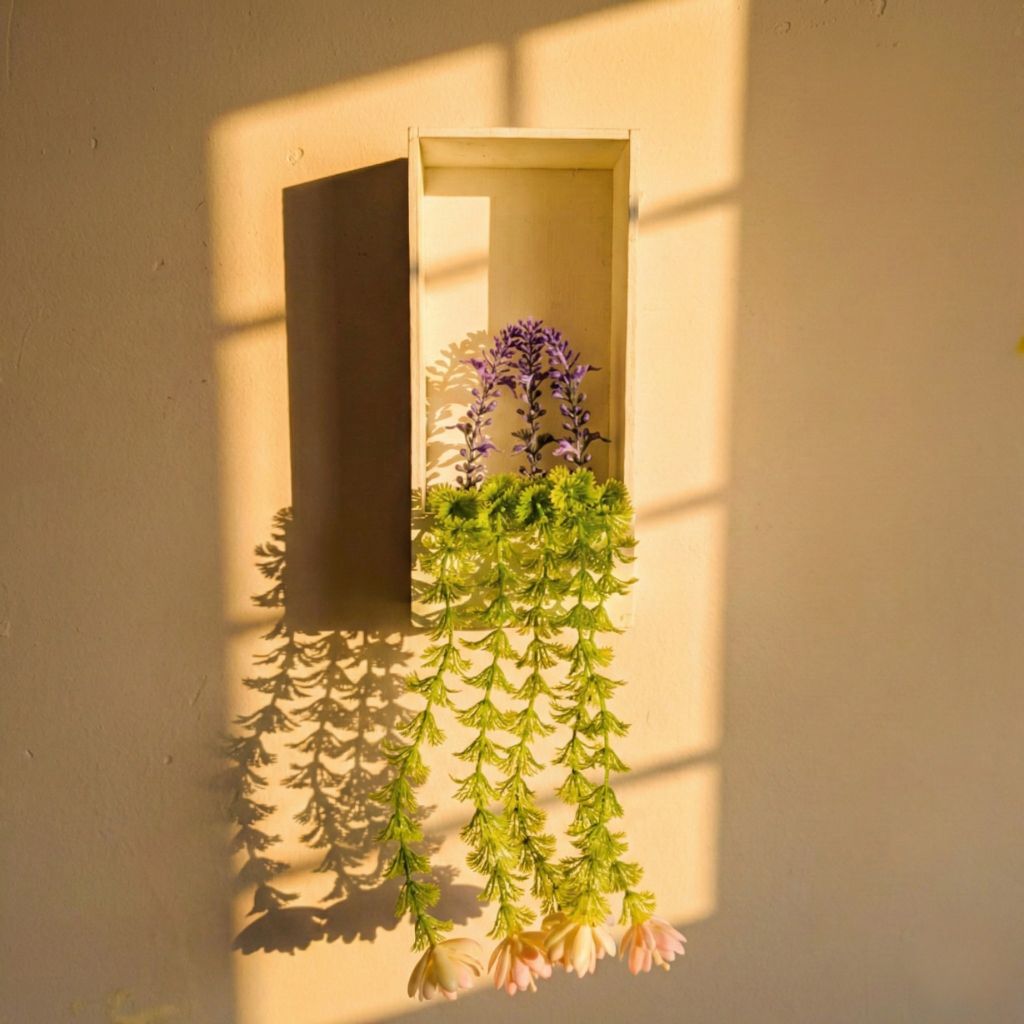 Handmade Woodcanvas Wall Planter Box (WPB104)