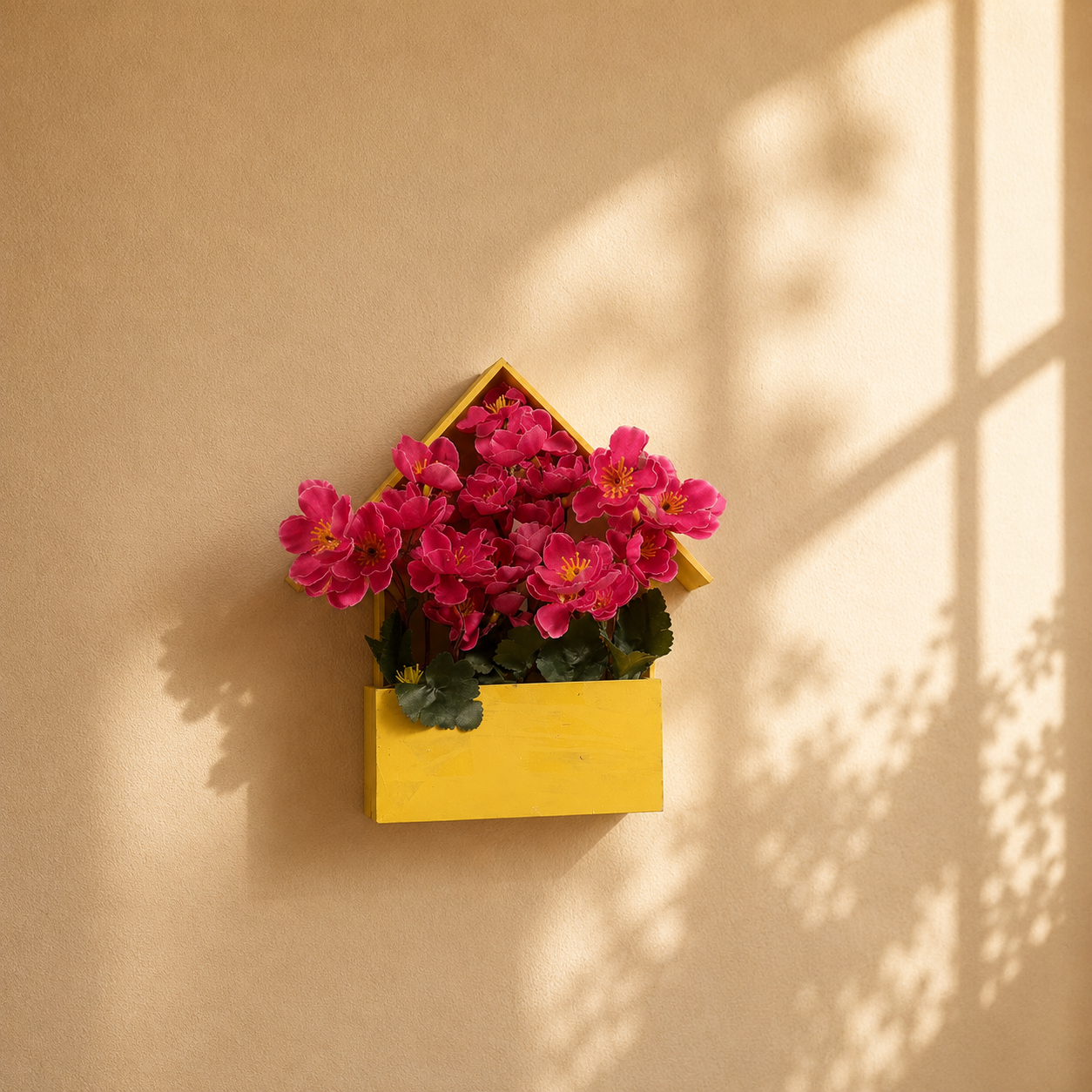 Triangle Roof Wall Planter (TRWP102) - Woodcanvabd