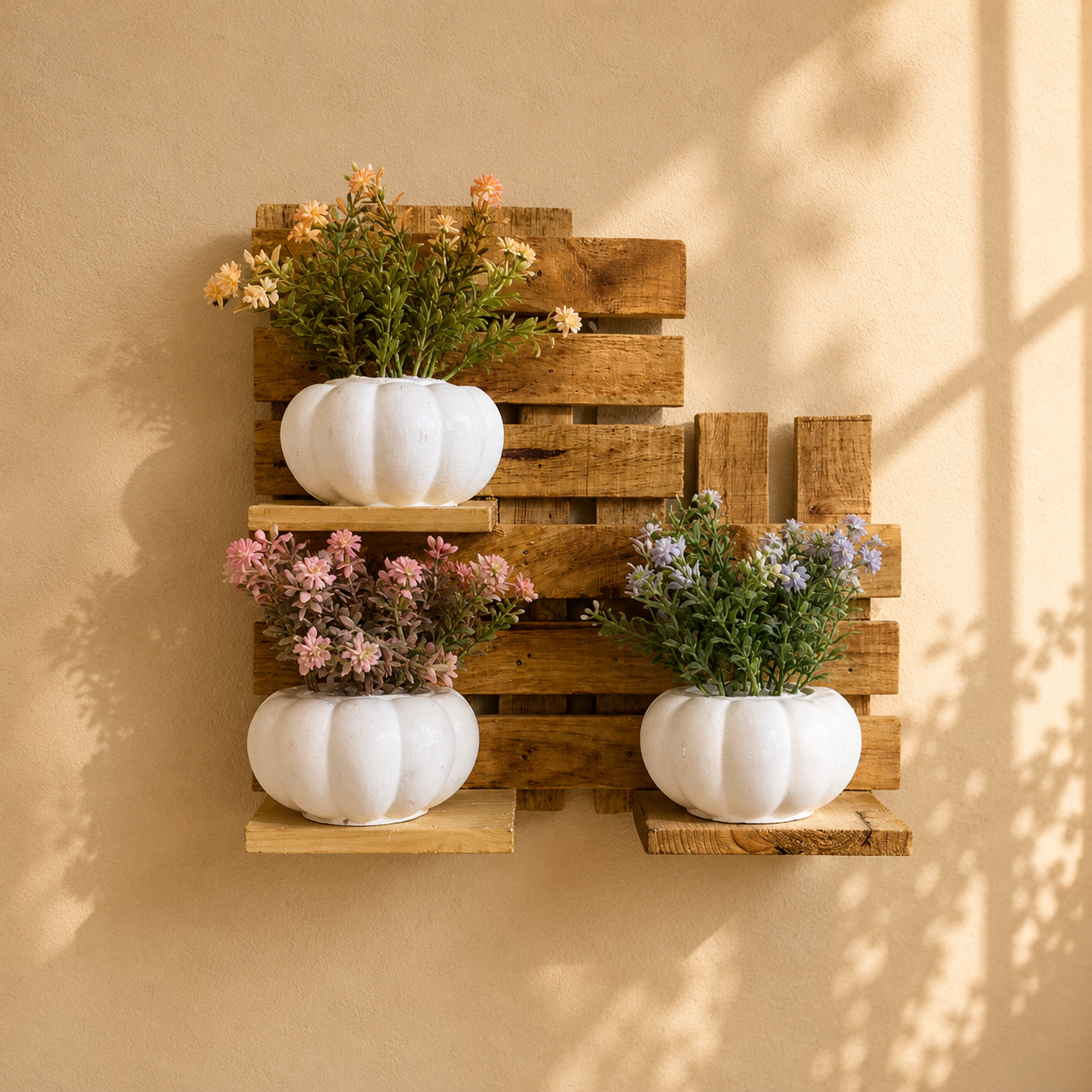Wooden Floral Display Shelf (WFDS103) - Woodcanvasbd